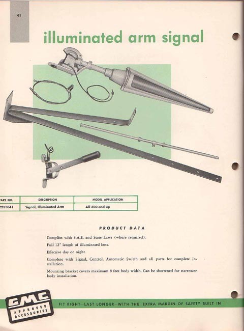 1956 GMC Accesories Brochure Page 34